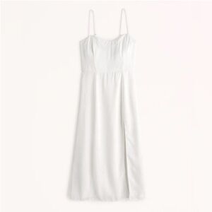Abercrombie & Fitch Camille Satin Midi Dress